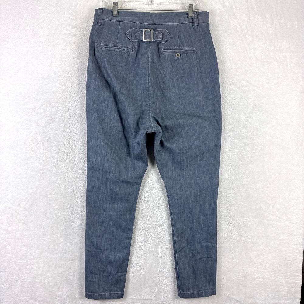 Asos Cinch Back Pants Trousers Mens 30x32 (32x30) Washed Gray Button Fly Classic